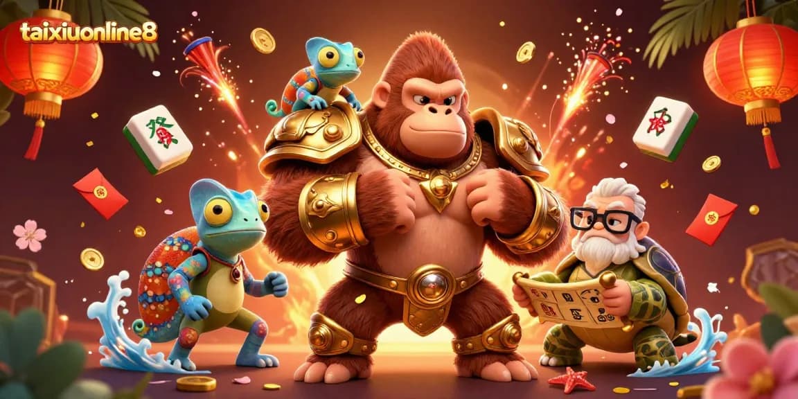 Experience exciting gameplay with taixiuonline8 in a vibrant and dynamic illustration featuring colorful casino elements.