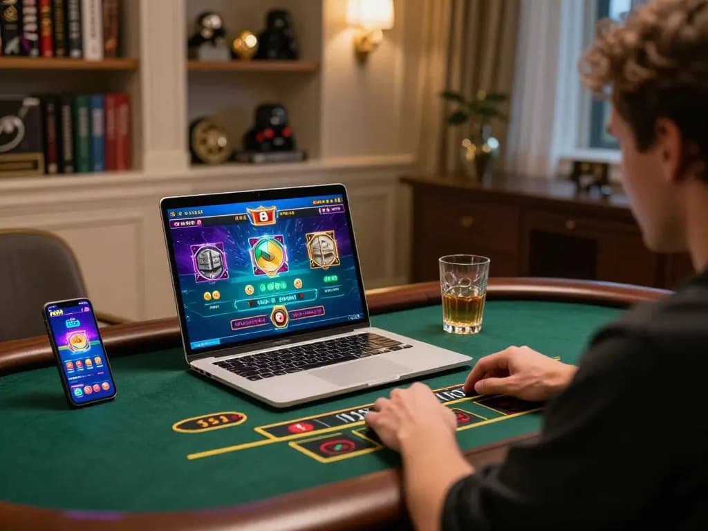 Player engaged in a live dealer game on Hi88, showcasing an impressive online casino setup.