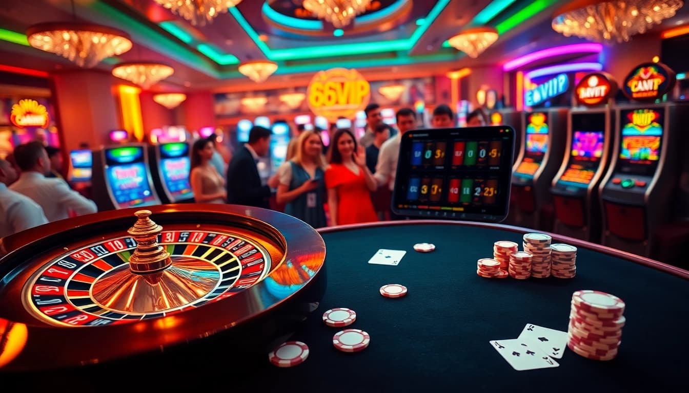 Experience the excitement of 68VIP with elegant casino games and vibrant atmosphere.