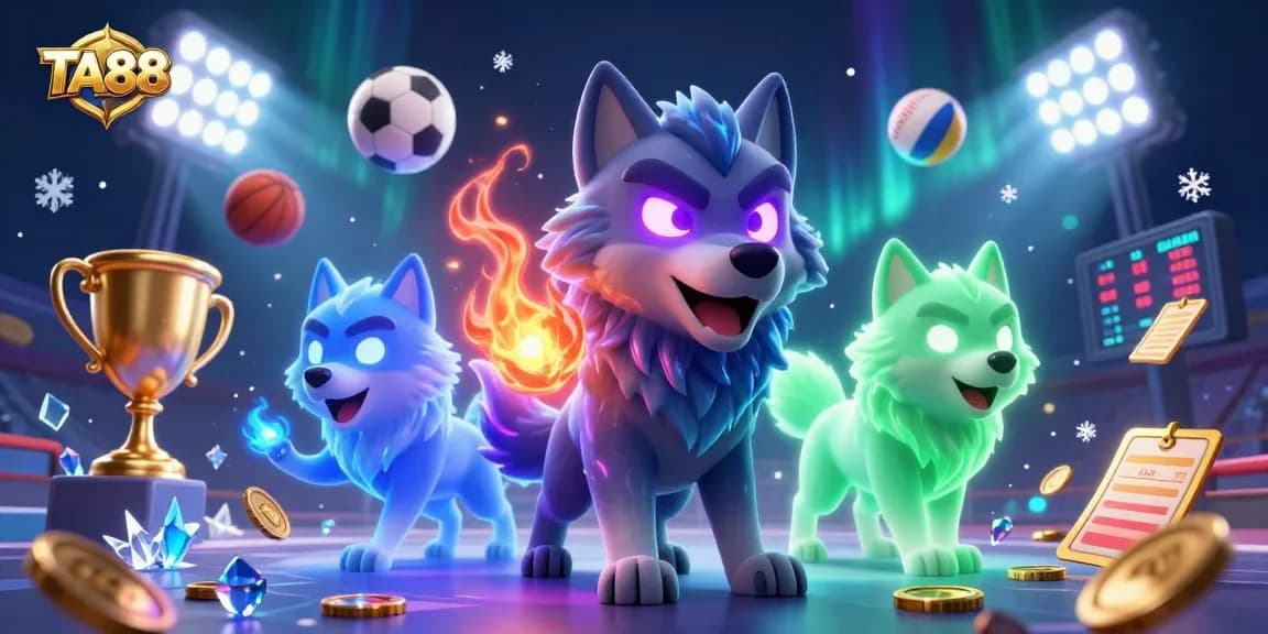 Experience thrilling sports betting with TA88 and dynamic animated characters.
