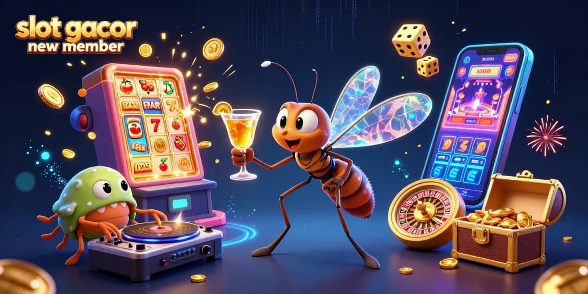 Experience the excitement of slot gacor new member with vibrant casino elements and dynamic characters.