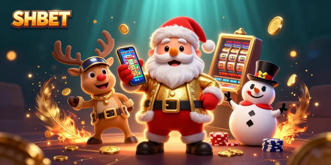 Engage with SHBET's thrilling casino experience featuring a vibrant 3D illustration.