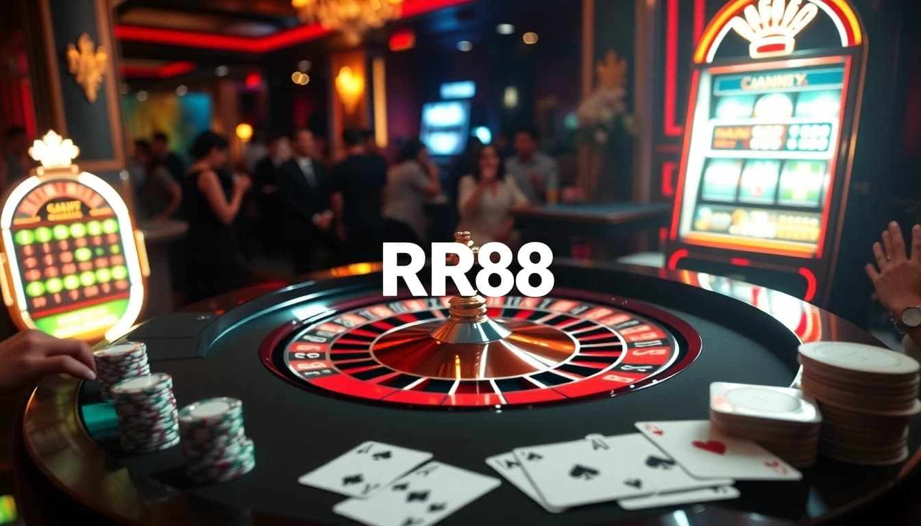 Experience the thrill of RR88 with vibrant casino action featuring roulette and poker.