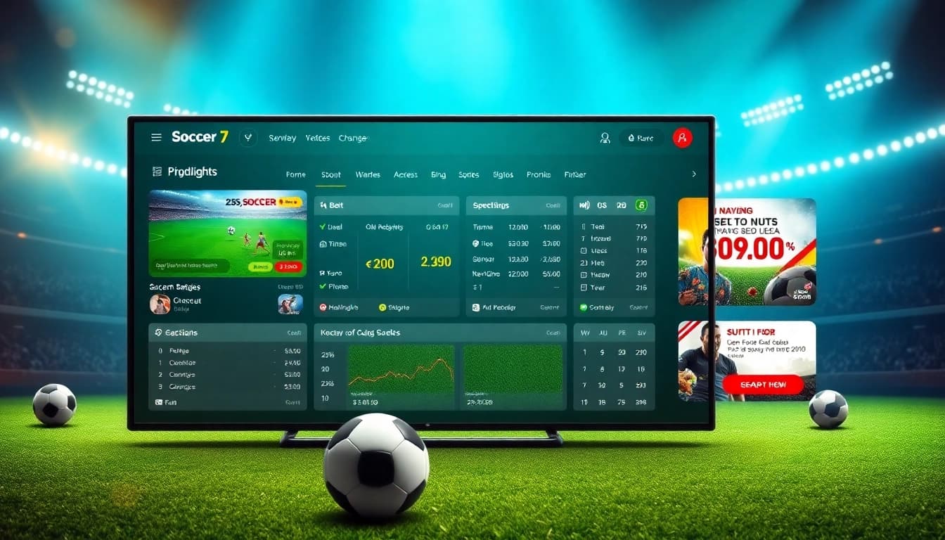 Engaging online sports betting platform for trang ca cuoc bong da showcasing soccer odds and promotions.