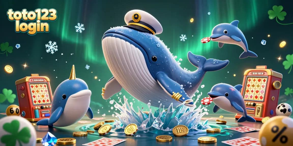 Engage with exciting prizes on toto123 login with a dynamic lottery scene including playful characters.
