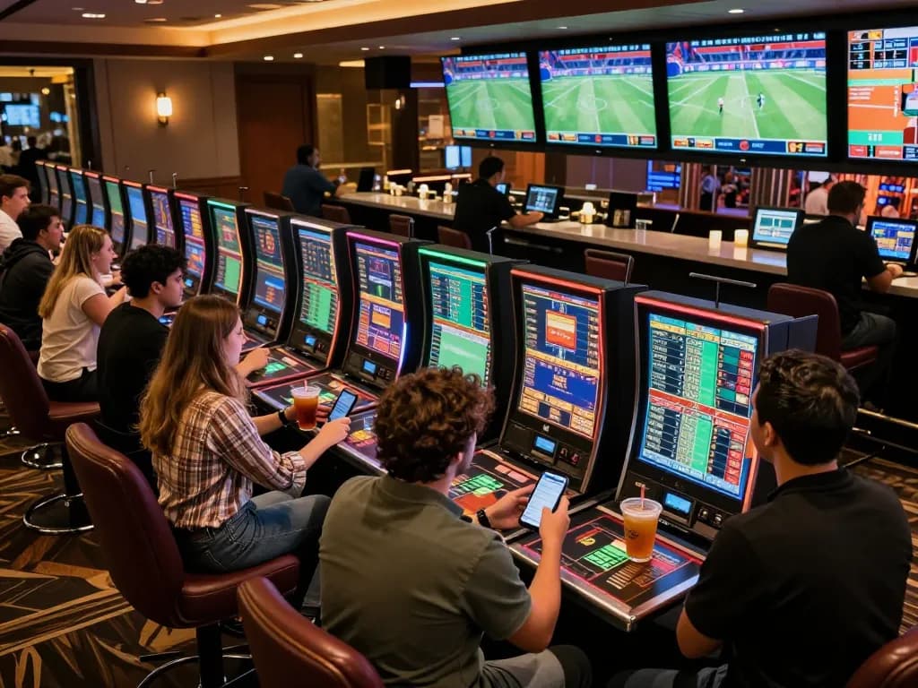 Bet on your favorite teams at nhà cái Net88 in a lively sports betting atmosphere with friends.