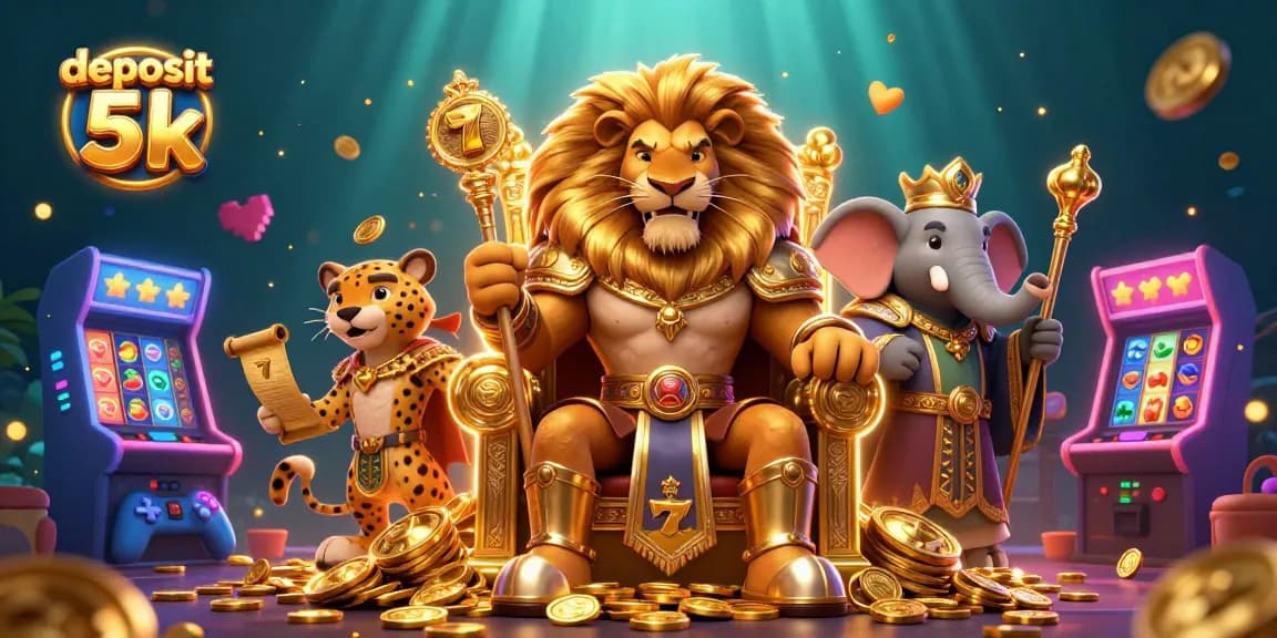 Experience thrilling gameplay at deposit 5k with slot reels and vibrant casino elements.