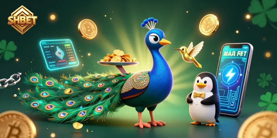 Experience thrilling gaming with SHBET, featuring rich casino elements and vibrant characters.
