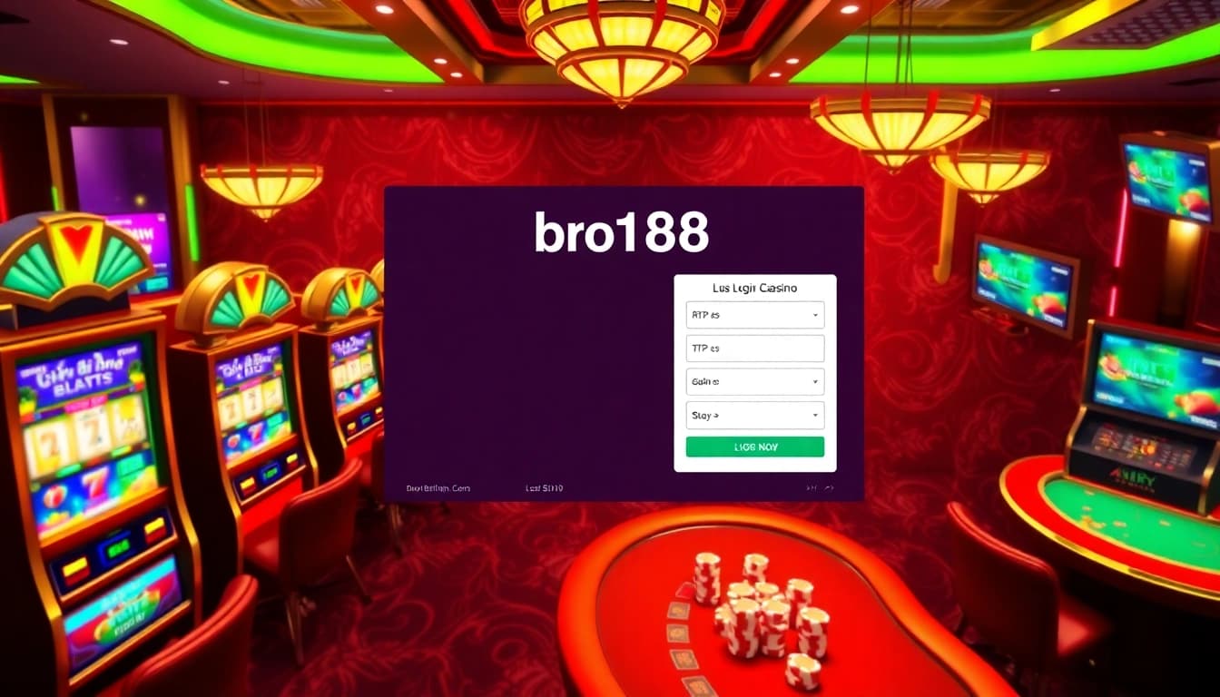 Experience seamless gaming with bro138 login as you engage with vibrant slot machines and exciting casino games.