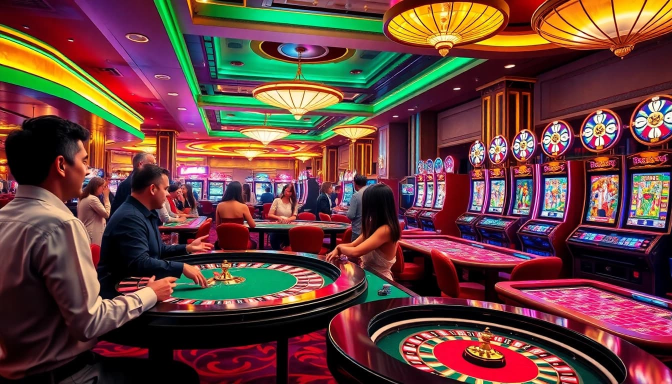 Experience the thrill of casino games at https://www.eejl88888.com/ featuring vibrant tables and exciting players.