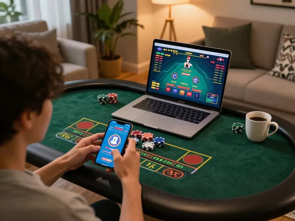 Engage in thrilling mobile gameplay with hytw3339a on your smartphone, showcasing an exciting casino setup