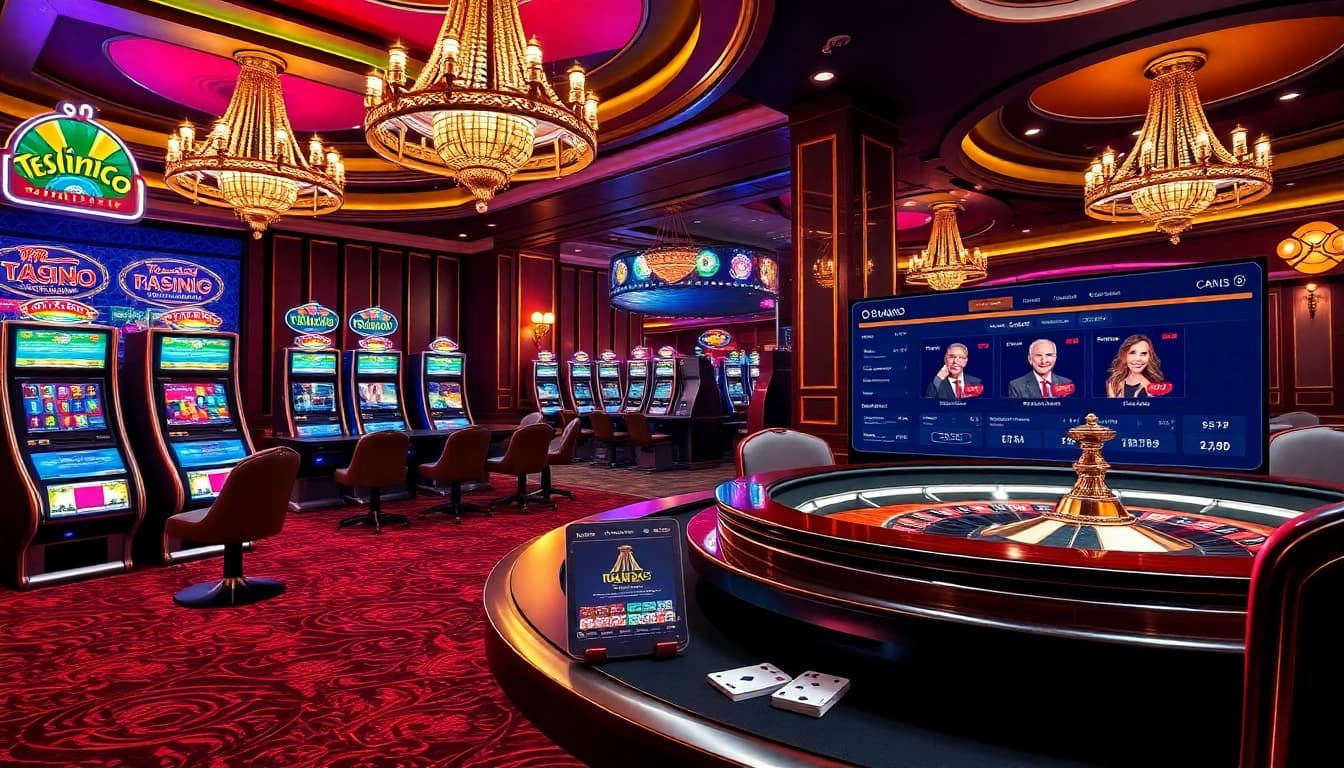 Experience the lively atmosphere of nohuu.org with vibrant casino action featuring poker tables, roulette wheels, and betting options.