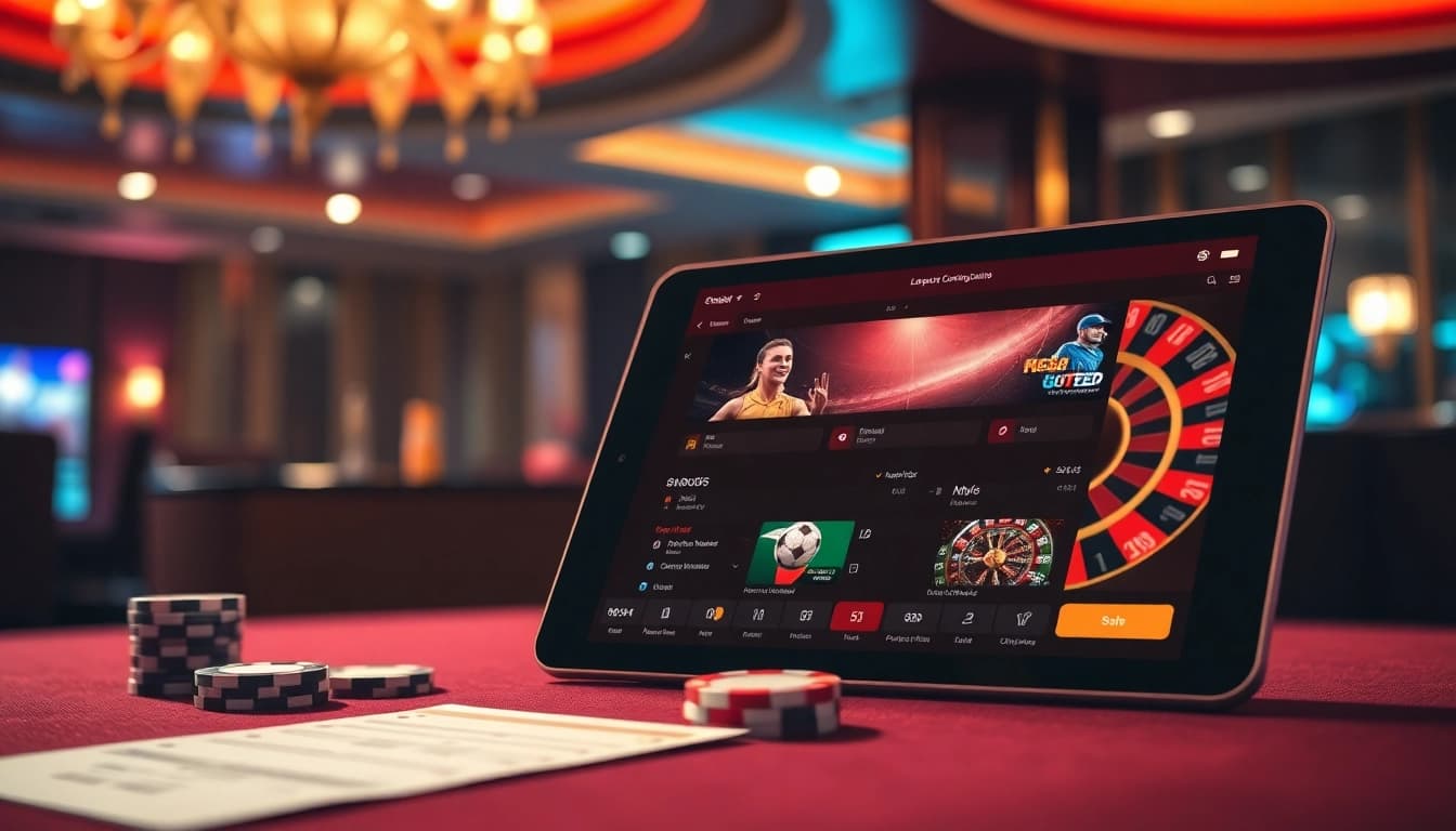 Simplify sbobet login indonesia with an engaging online gambling interface, showcasing vibrant odds and luxury.