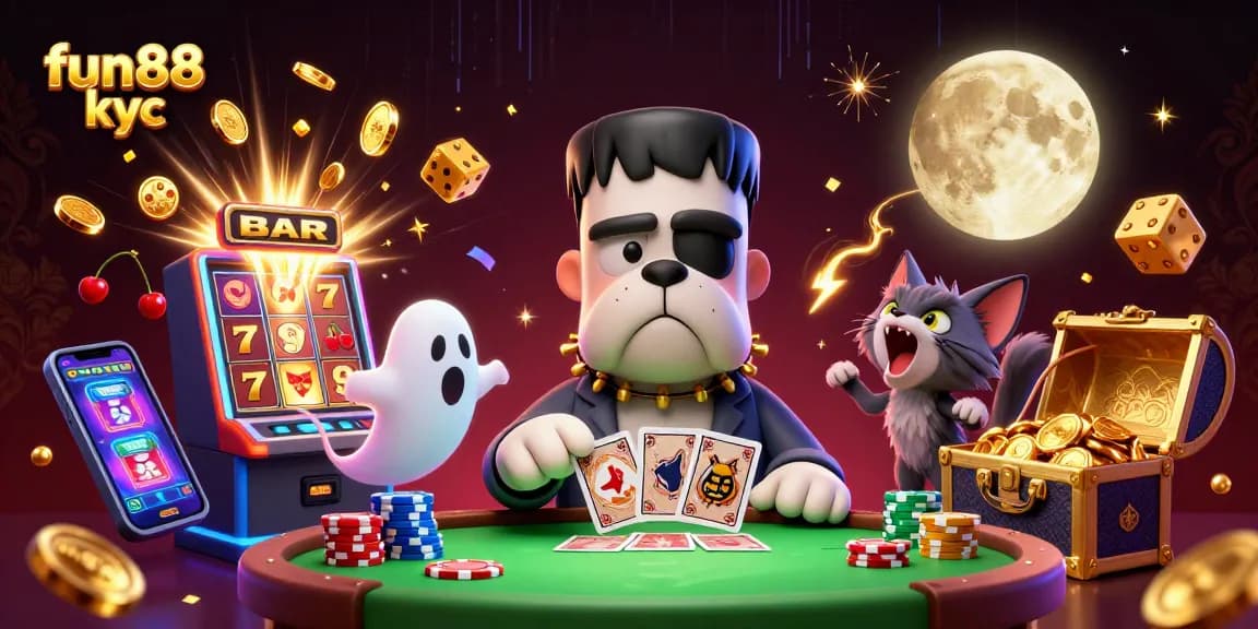 Chơi cá cược tại Fun88 KYC với hình ảnh sôi động từ một bàn casino hấp dẫn.