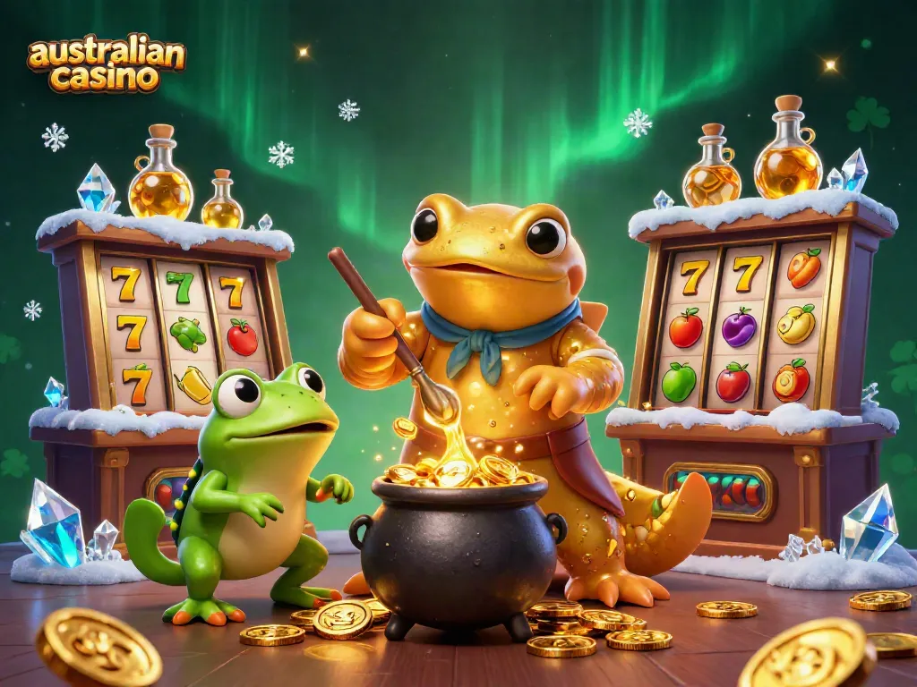 Experience the magic of australian casino games with a golden salamander alchemist and exciting slots.