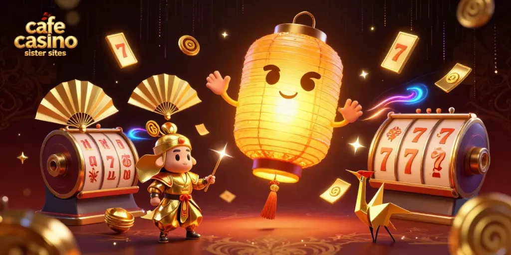 Engage in thrilling adventures on cafe casino sister sites with vibrant 3D illustrations of winning gaming elements.