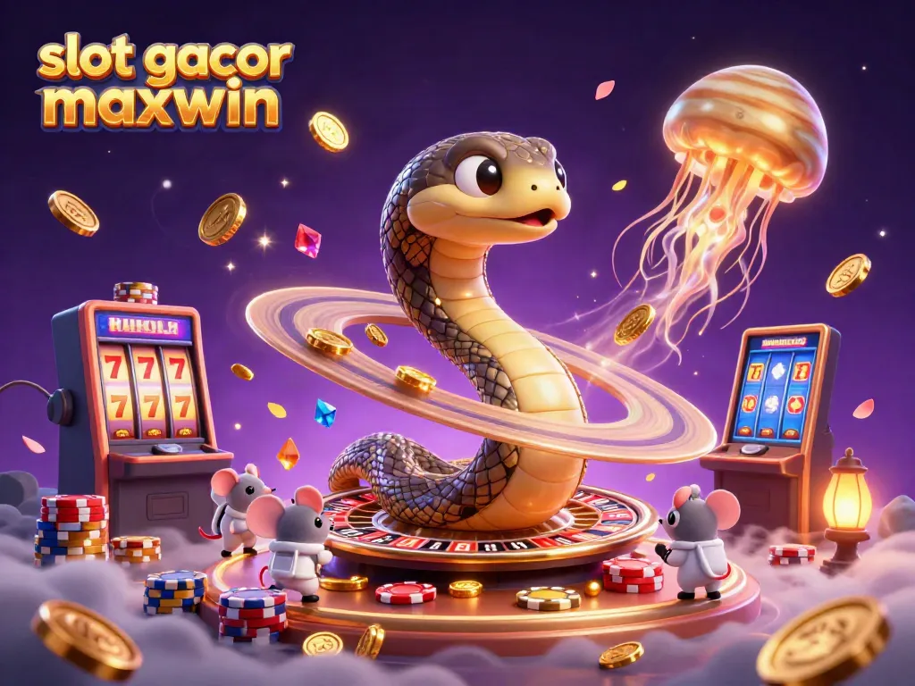Engage with slot gacor maxwin in a vibrant 3D casino world full of exciting game elements and cosmic visuals.