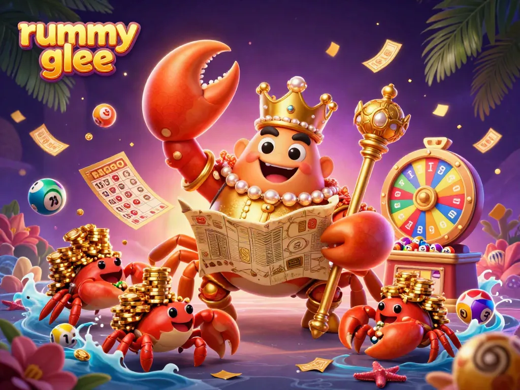Rummy Glee: Menangkan hadiah menarik dengan karakter berwarna dan elemen bermain yang bersinar.