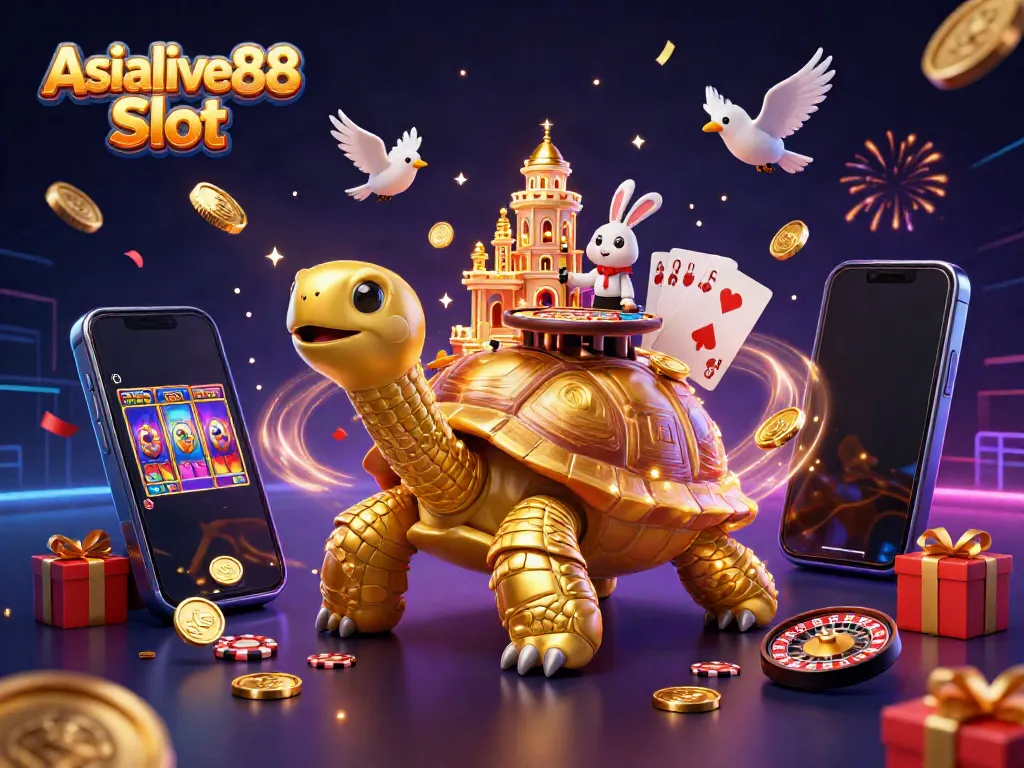 Experience excitement with Asialive88 Slot featuring colorful games and a festive casino atmosphere.