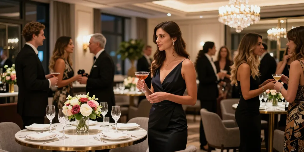 İstanbul Escort at a luxurious social event, showcasing elegance and sophistication in a vibrant atmosphere.