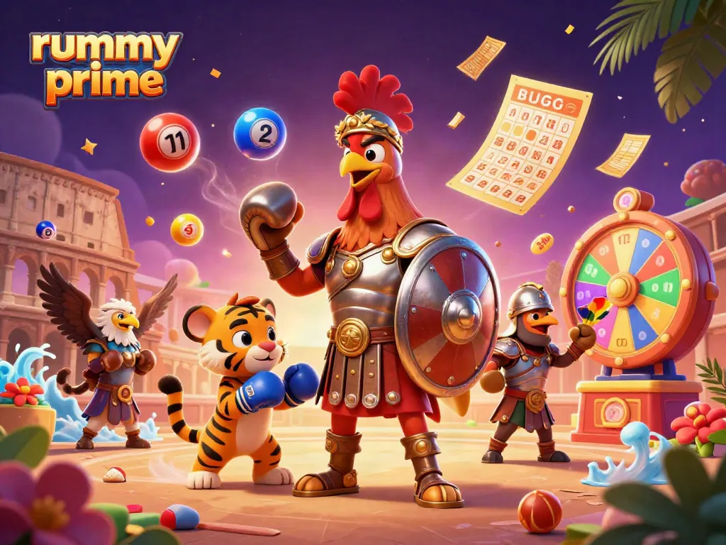 Experience the excitement of rummy prime with vibrant gameplay elements and dynamic characters.