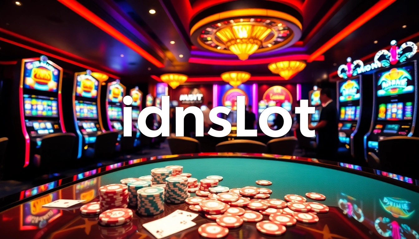 Experience thrilling gameplay at idnslot with vibrant slot machines and exciting casino action.