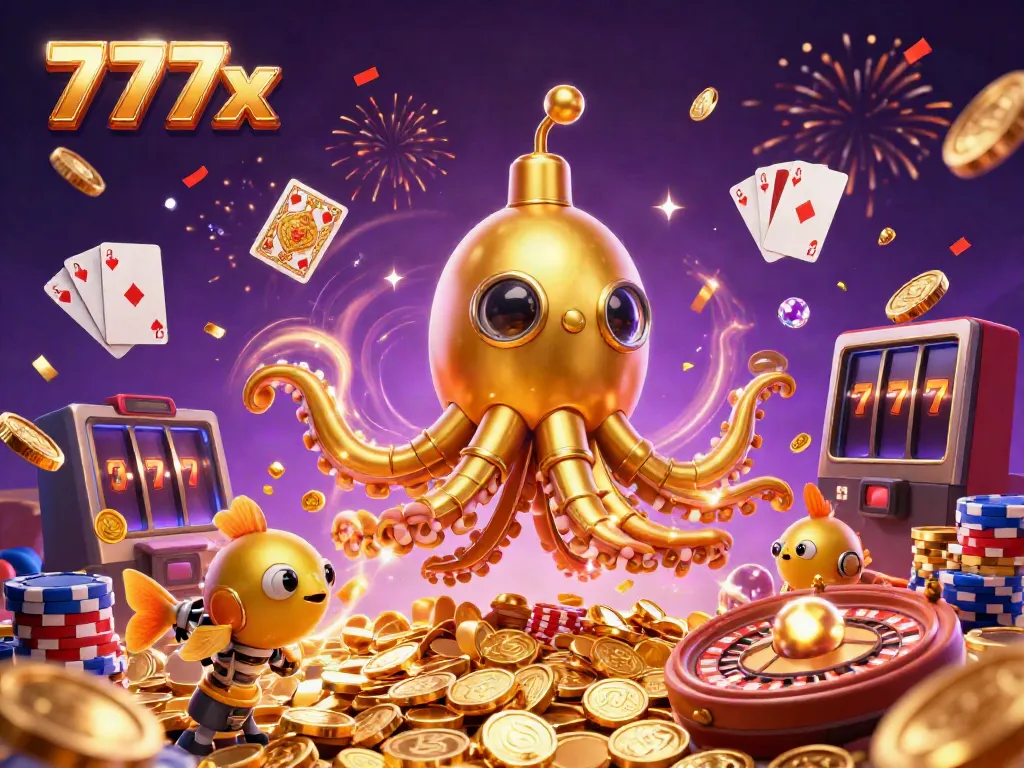 Experience exciting online gaming action with 777x featuring vibrant casino elements and immersive graphics.