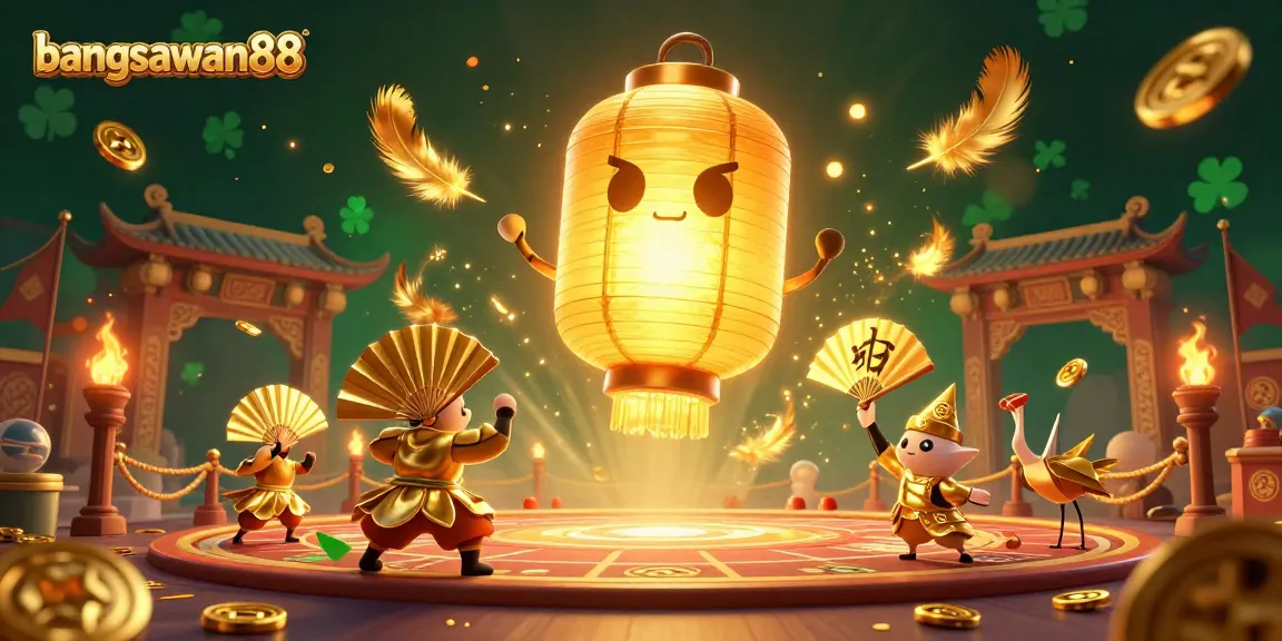 Experience the thrill of bangsawan88 with our vibrant casino scene featuring spirits and warriors.
