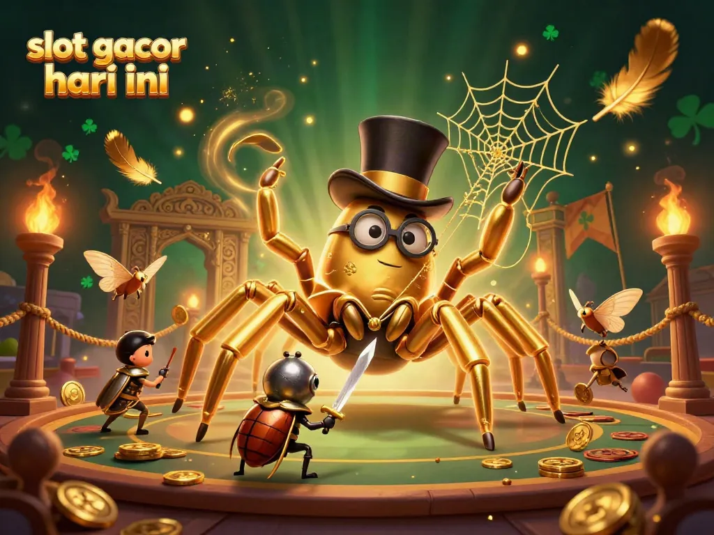 Engage in thrilling gameplay at slot gacor hari ini with a vivid, dynamic casino scene.