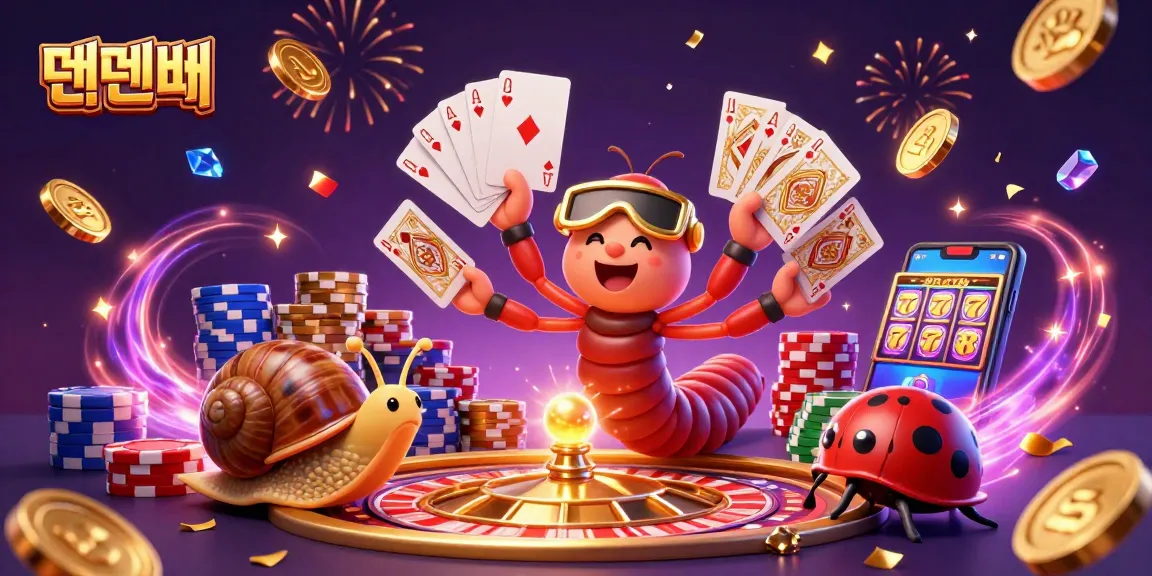 Engage with 텐텐벳 through this vibrant 3D casino scene showcasing exciting games and features.