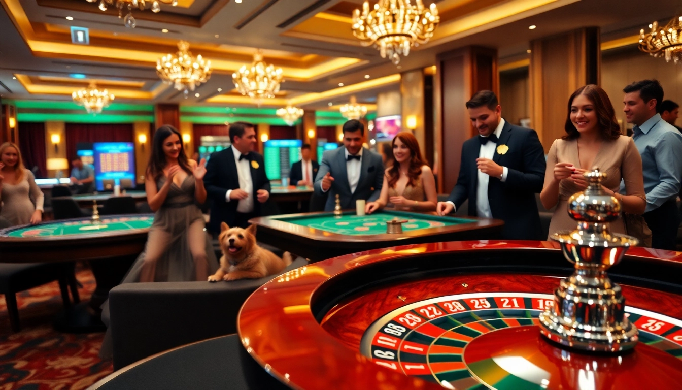 Experience the excitement of Casino gaming at a roulette table in an elegant setting.