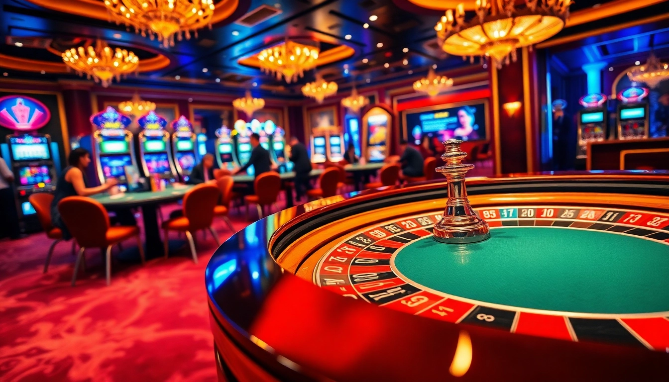 Experience the thrill of betting at fun79.today with vibrant casino scenes and exciting games.