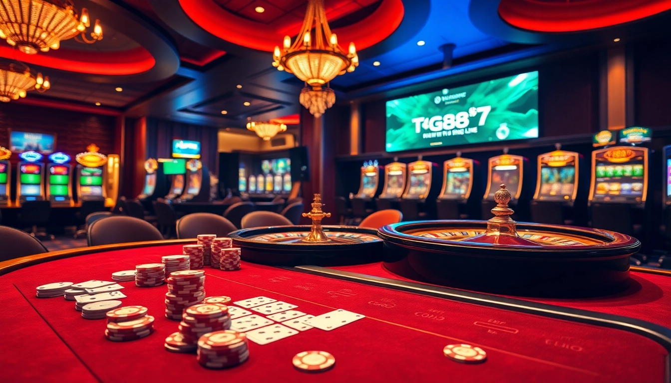 Experience high-stakes gambling action at tg88 with a luxurious casino ambiance.