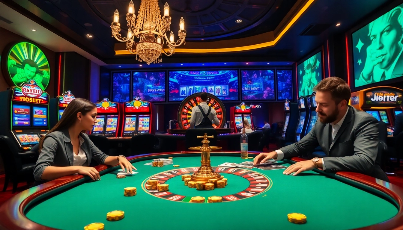 Experience the thrill of okfun with vibrant casino chips and an elegant poker table scene.