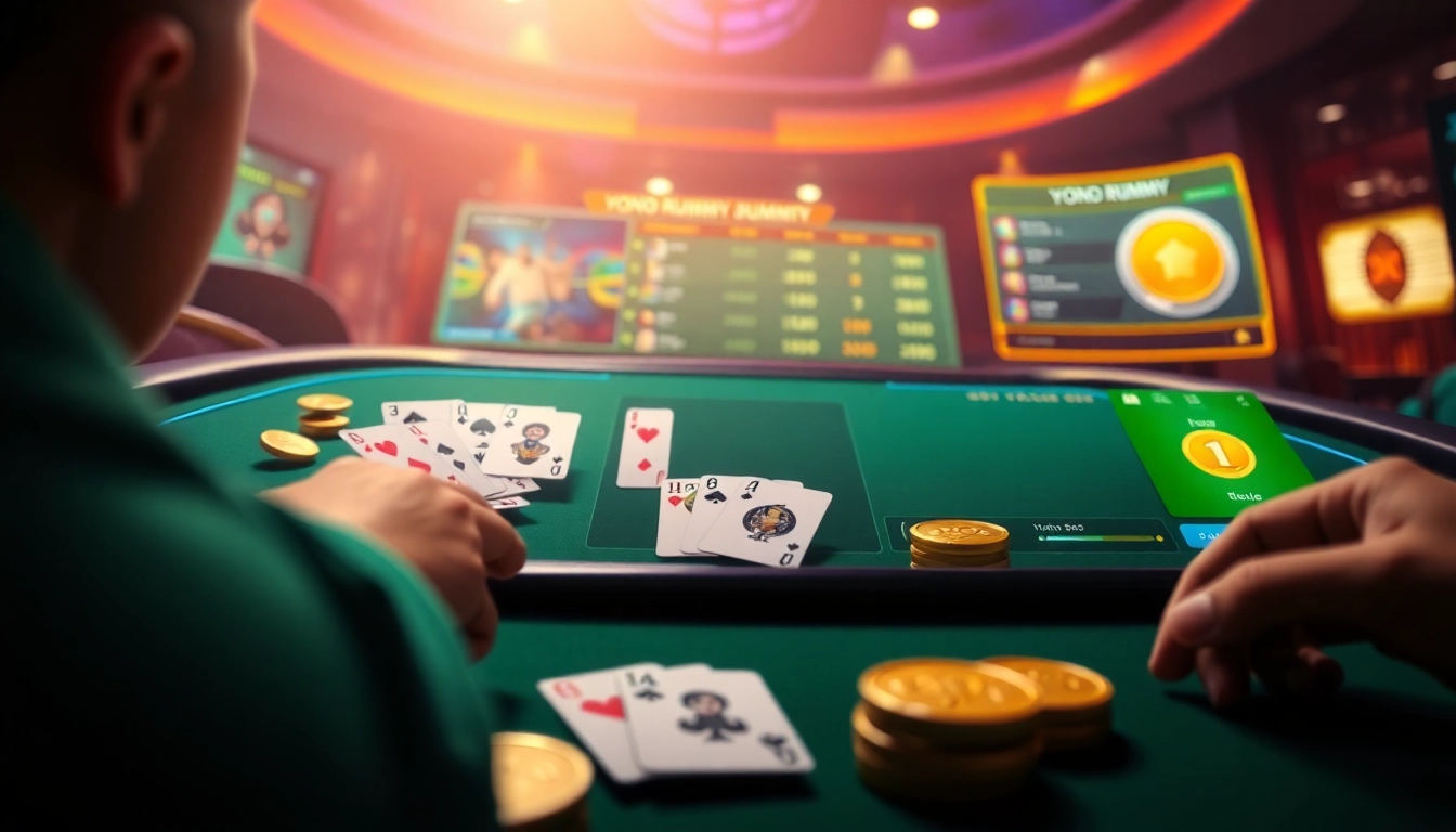 Engaging players enjoying Yono Rummy in a vibrant online gaming environment