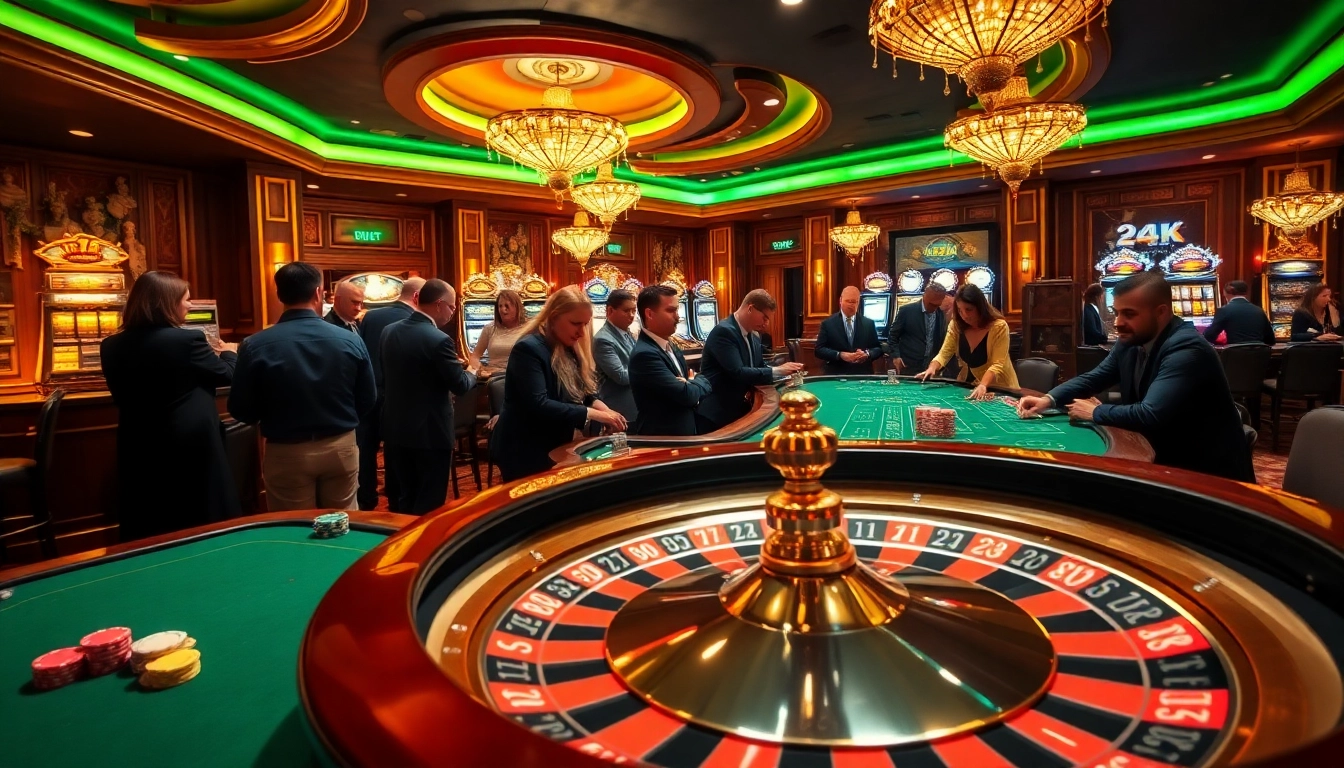 Experience the excitement of the 24kclub with thrilling casino games and luxurious settings.