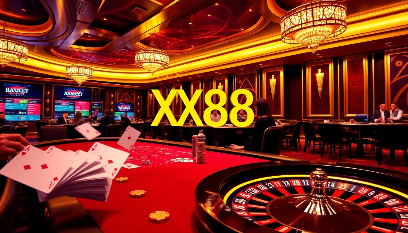 Engaging players at XX88 online casino tables with vibrant graphics and dynamic action.