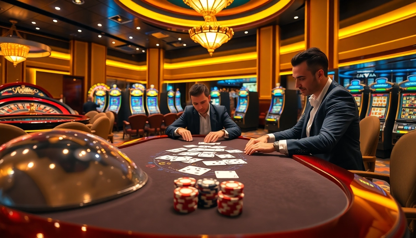 Experience thrilling gameplay at haywin casino with poker chips and cards on a sleek table.