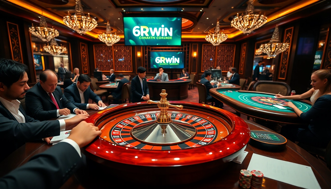 Experience the thrill of winning at 6RWIN Casino with vibrant games and luxurious atmosphere.