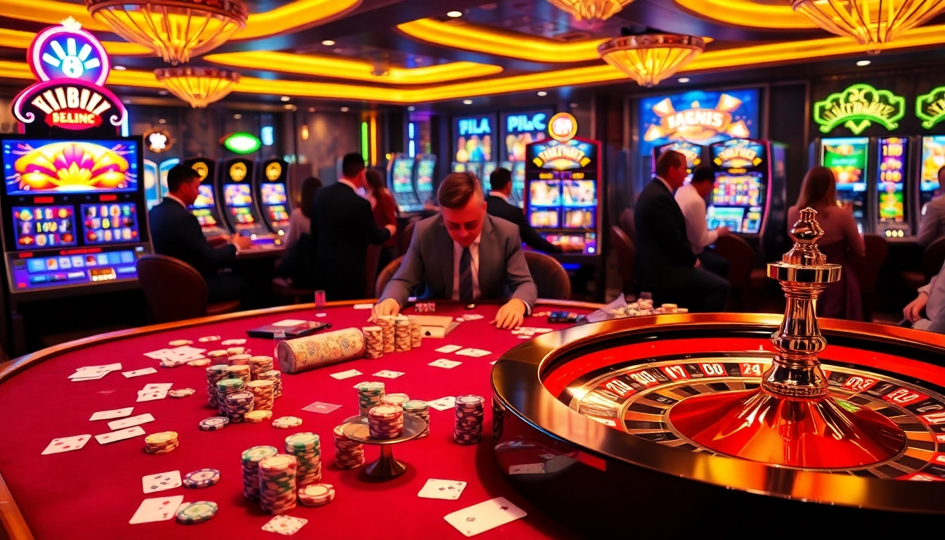 Excitement of casino gaming with poker chips and cards depicting 8s in a luxurious setting.