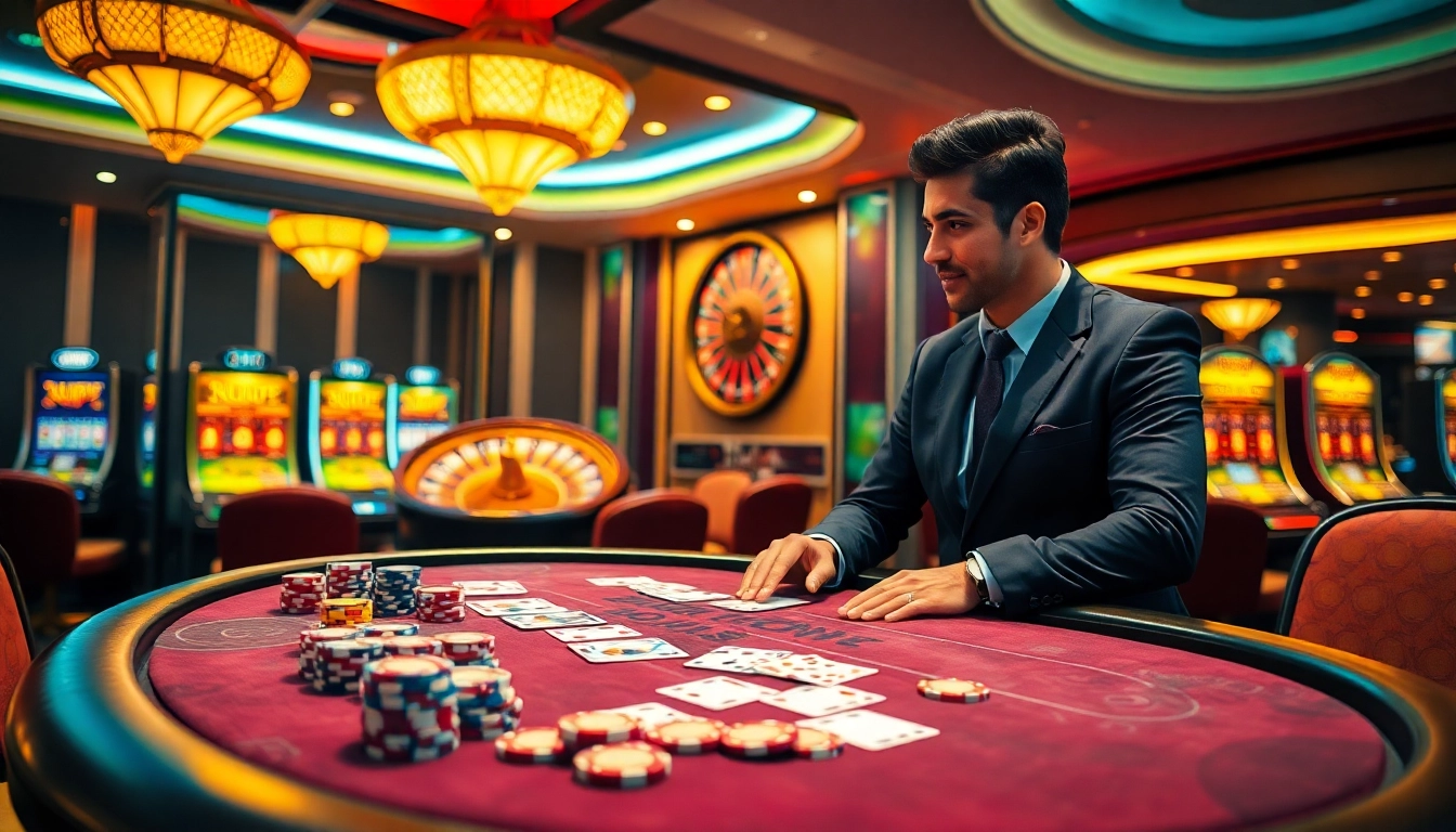Active players enjoying a thrilling poker game at the XX 88 casino table.