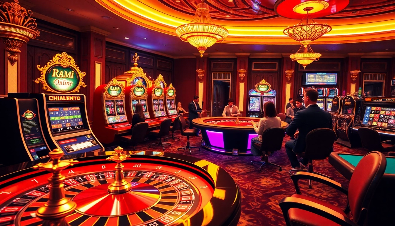 התחברו לרמי אונליין בסצנת הימורים וירטואלית מרגשת המציעה מכונות מזל צבעוניות ושולחנות פוקר.