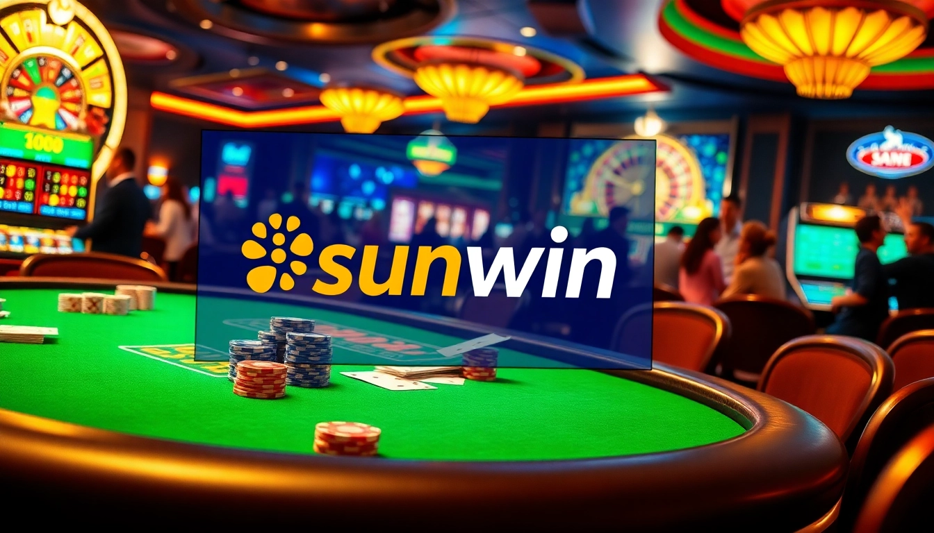 Experience thrilling gameplay at sunwin with vibrant casino tables and engaging slot machines.